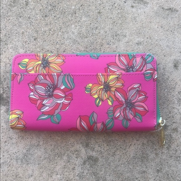 Trina Turk Handbags - Trina Turk Colorful Floral Zip Around Wallet NWOT